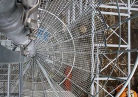 Steel spiral stairs
