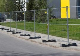 Mobilt mesh fence