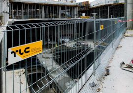 TLC realization Młociny mall edge protection system