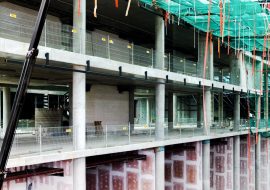 TLC realization Młociny mall edge protection system