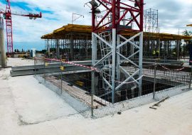 TLC realization Młociny mall edge protection system