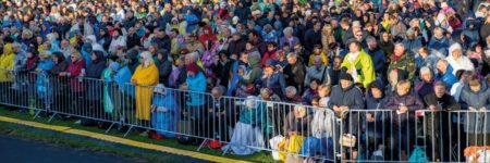 TLC CITY guardrails during Pope Francis' pilgrimage in Lithuania