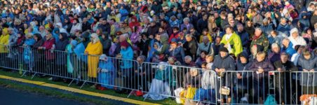 TLC CITY guardrails during Pope Francis' pilgrimage in Lithuania