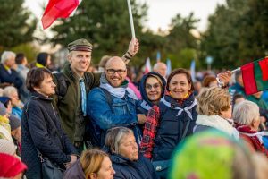 TLC CITY guardrails during Pope Francis' pilgrimage in Lithuania