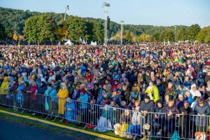 TLC CITY guardrails during Pope Francis' pilgrimage in Lithuania