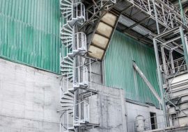 TLC Steel spiral stairs at Lafarge Cement Plant, Poland