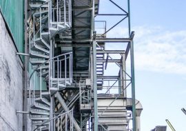 TLC Steel spiral stairs at Lafarge Cement Plant, Poland