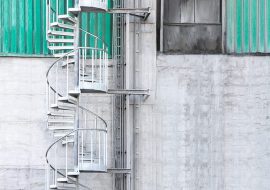 TLC Steel spiral stairs at Lafarge Cement Plant, Poland