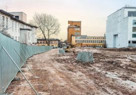 TLC Group SMART hoarding fences Hospital Gdańsk