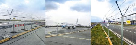 tlc group MOBILT mesh fences Chopina airport warsaw poland